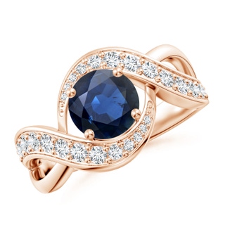 Round AA Blue Sapphire