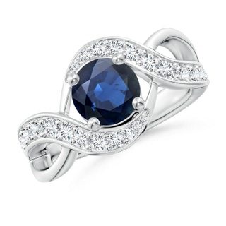 Round AA Blue Sapphire