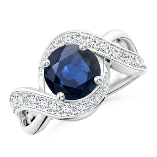 Round AA Blue Sapphire