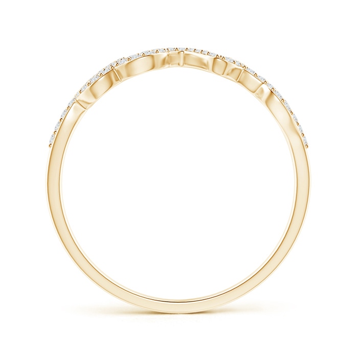 0.9mm GVS2 Prong Set Round Diamond Cursive "LOVE" Ring in 9K Yellow Gold product image