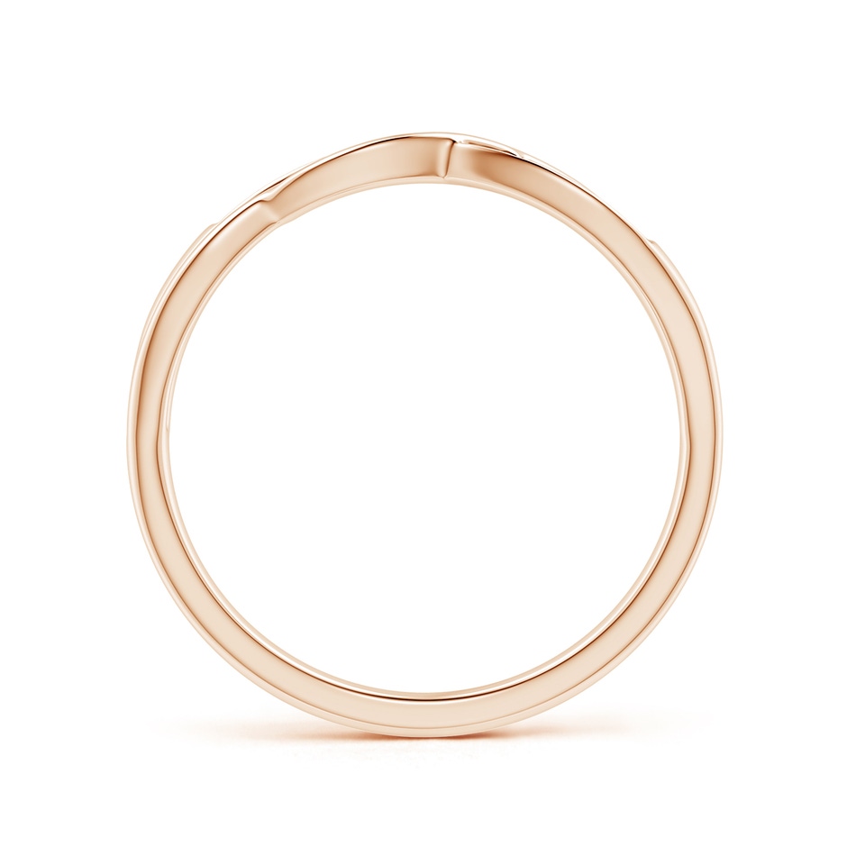 1.1mm GVS2 Pave Set Round Diamond Multi-Row Crossover Band in Rose Gold side-1