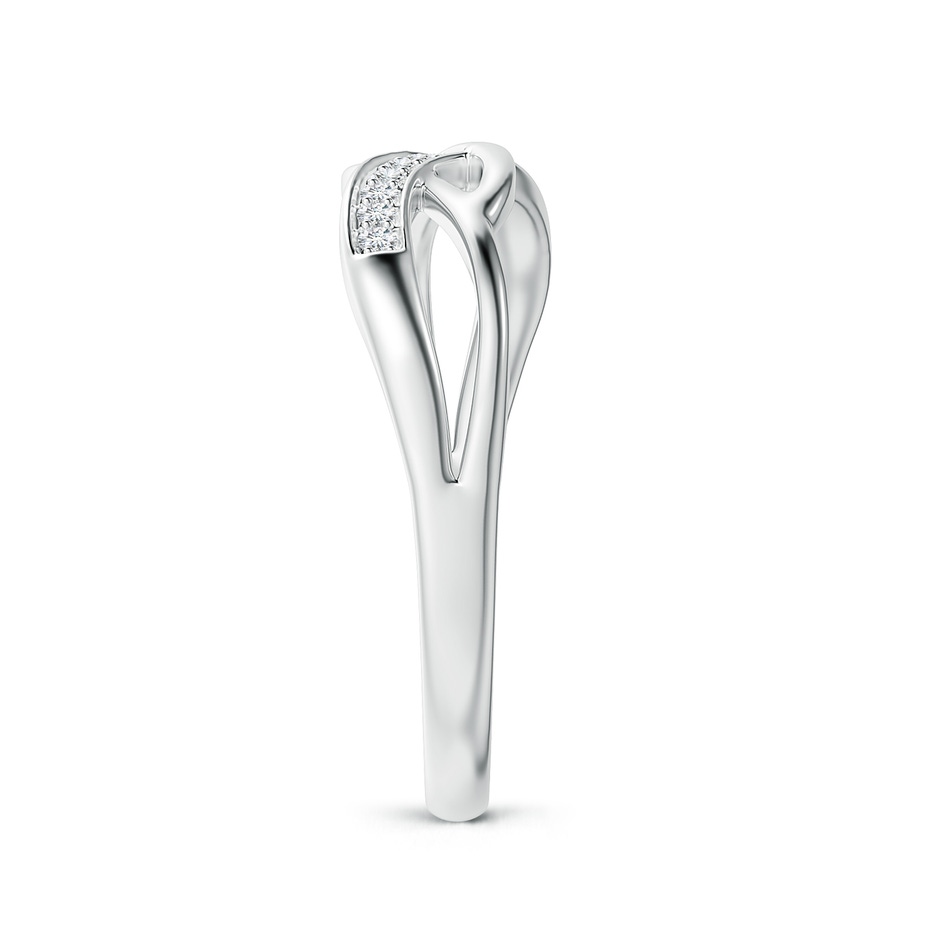 1.1mm GVS2 Pave Set Round Diamond Multi-Row Crossover Band in White Gold side-2
