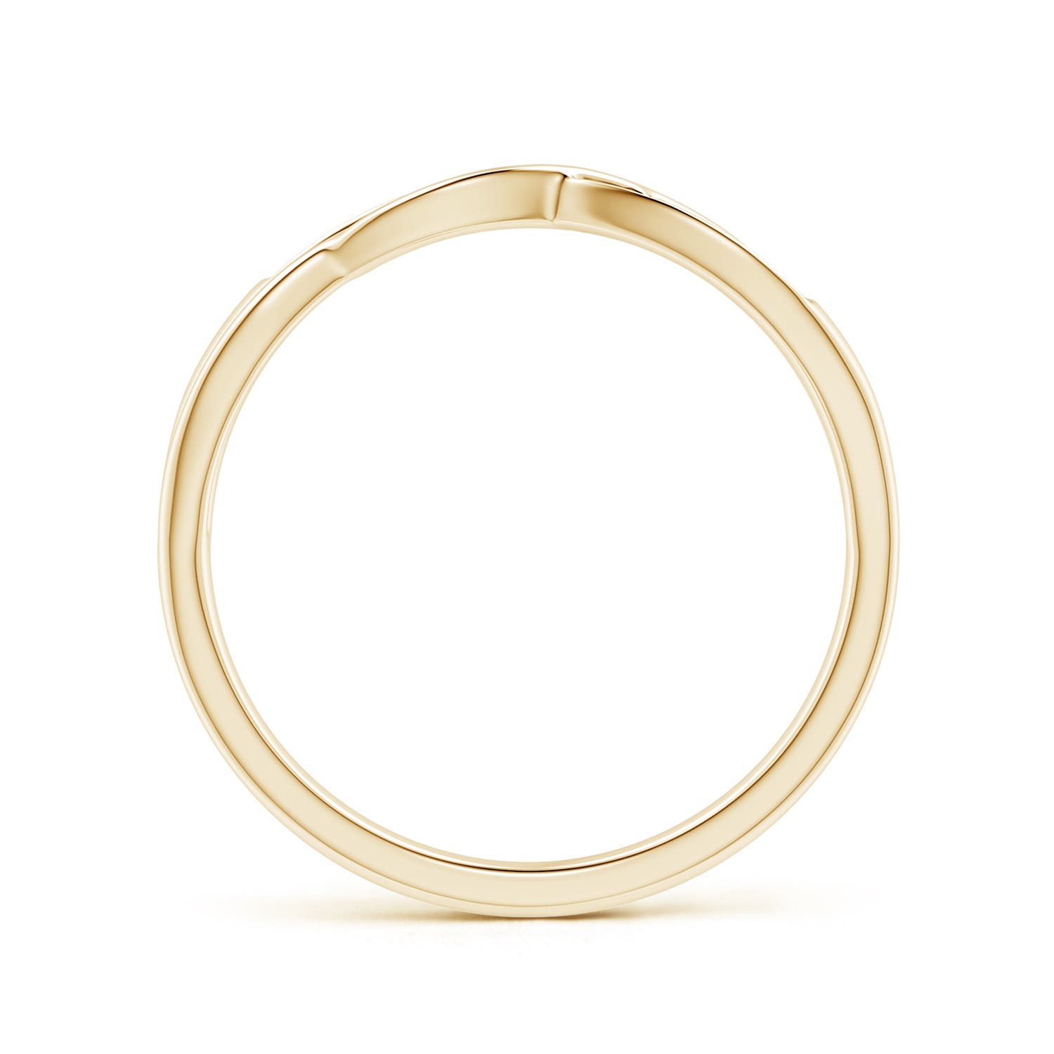 Angara Natural Diamond Multi-Row Crossover Band in 14K Solid Gold (1.1MM) - Picture 15 of 37