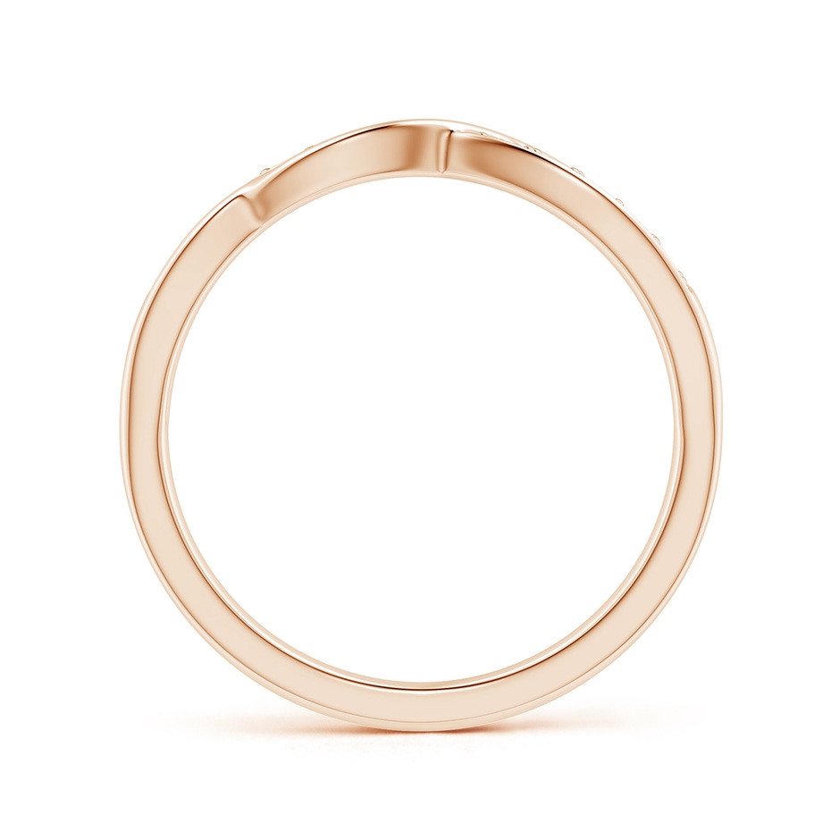 1.55mm KI3 Pave Set Round Diamond Multi-Row Crossover Band in Rose Gold side-1
