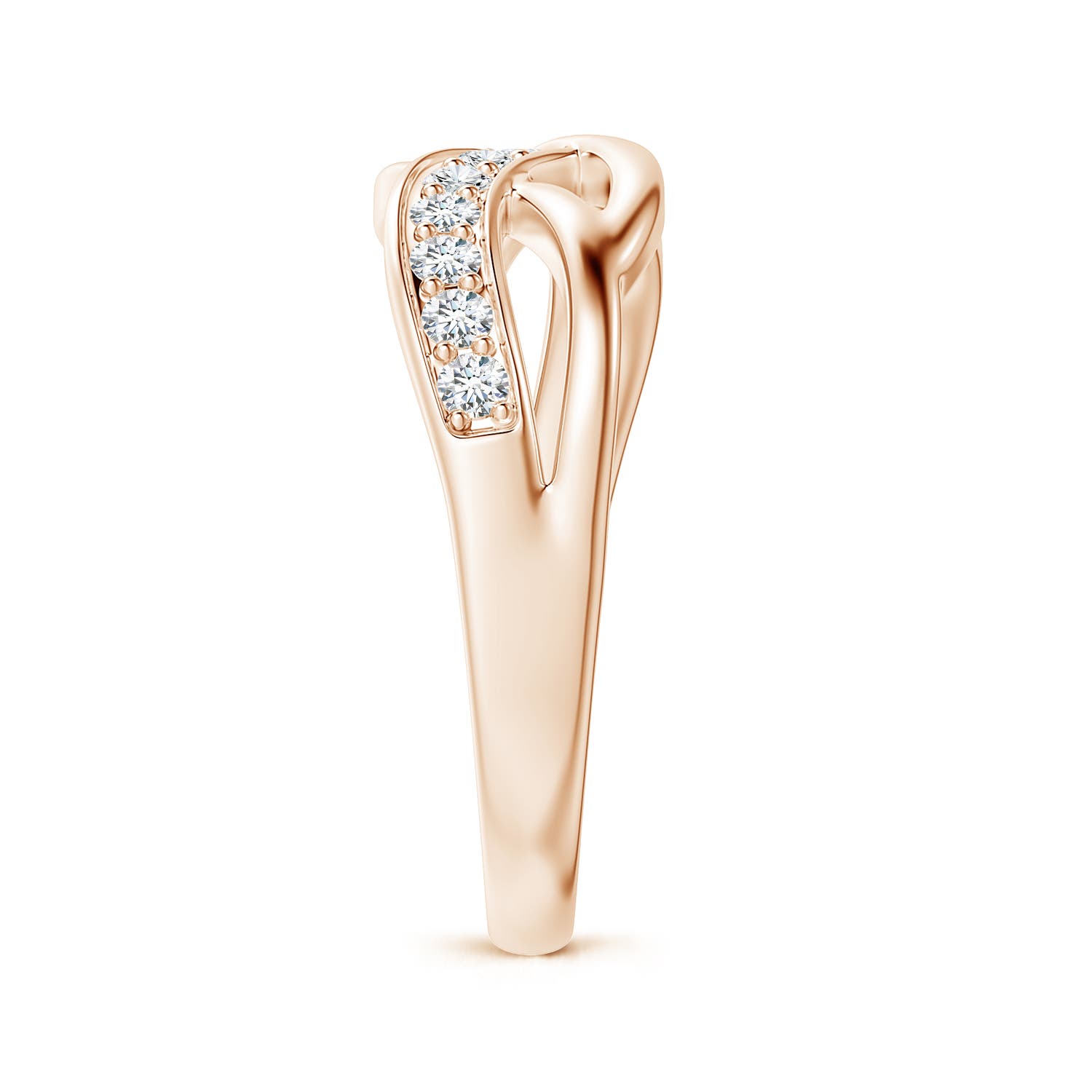 F-G, VS / 0.32 CT / 14 KT Rose Gold