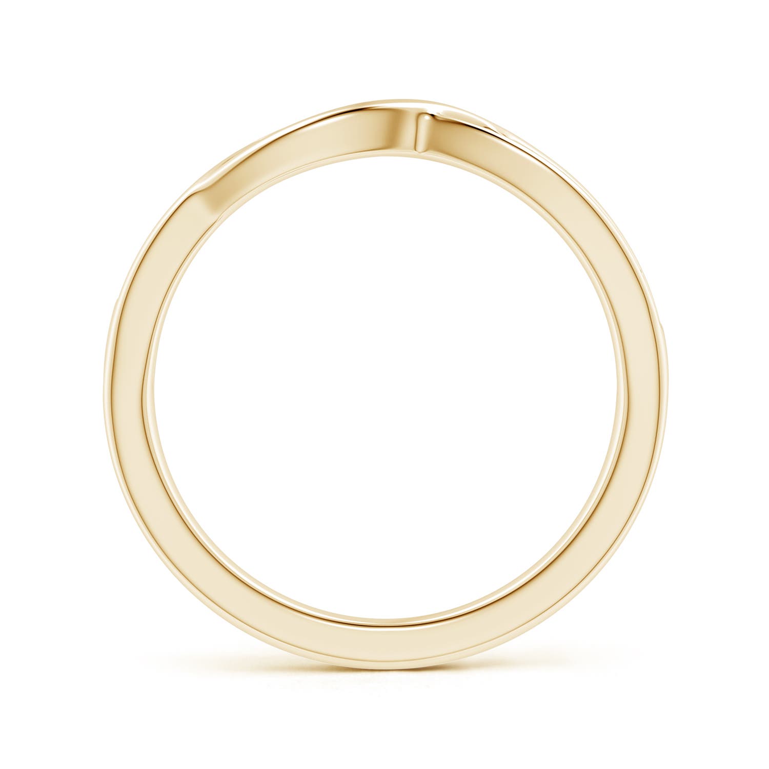 1.85mm KI3 Pave Set Round Diamond Multi-Row Crossover Band in Yellow Gold