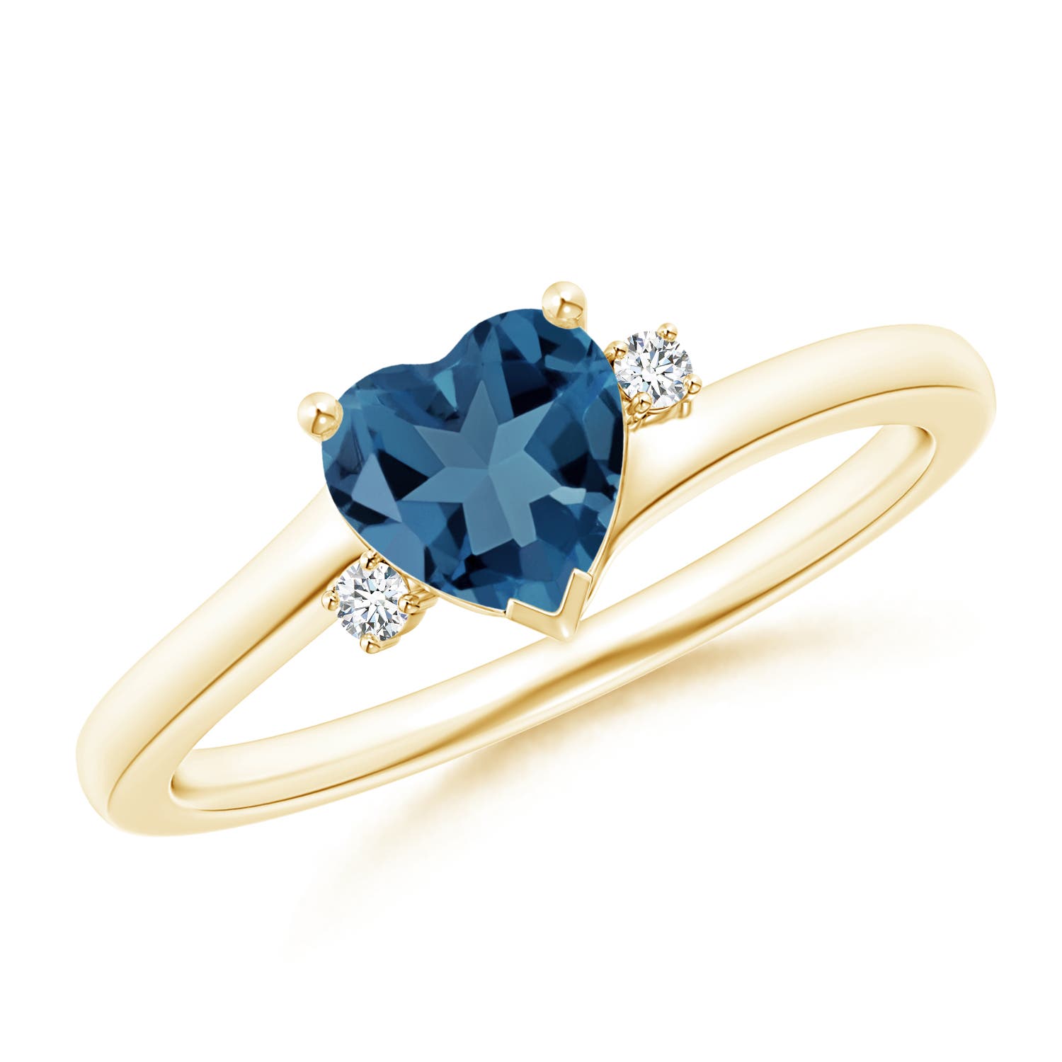 A - London Blue Topaz / 0.96 CT / 14 KT Yellow Gold