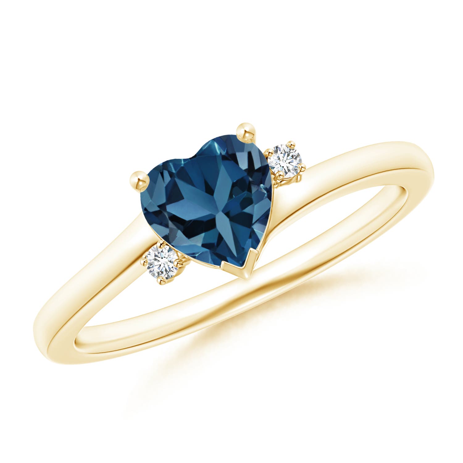 AA - London Blue Topaz / 0.96 CT / 14 KT Yellow Gold