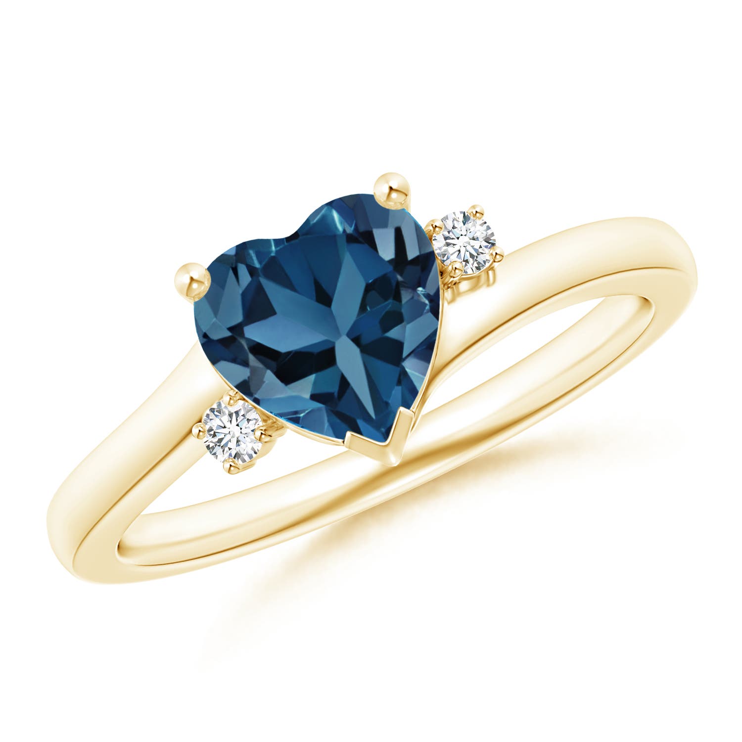 AA - London Blue Topaz / 1.54 CT / 14 KT Yellow Gold