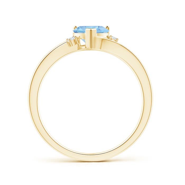 A - Swiss Blue Topaz / 0.96 CT / 14 KT Yellow Gold