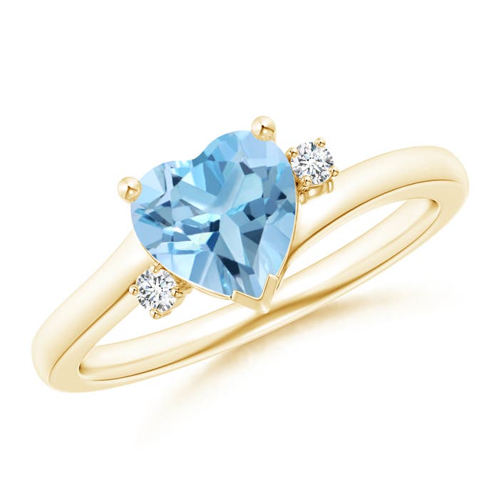 A - Swiss Blue Topaz / 1.54 CT / 14 KT Yellow Gold