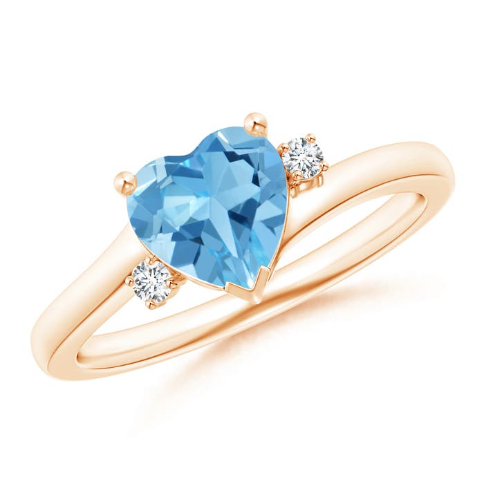 AA - Swiss Blue Topaz / 1.54 CT / 14 KT Rose Gold