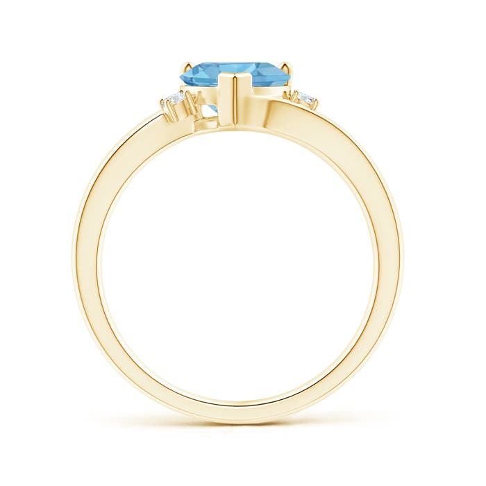 AA - Swiss Blue Topaz / 1.54 CT / 14 KT Yellow Gold