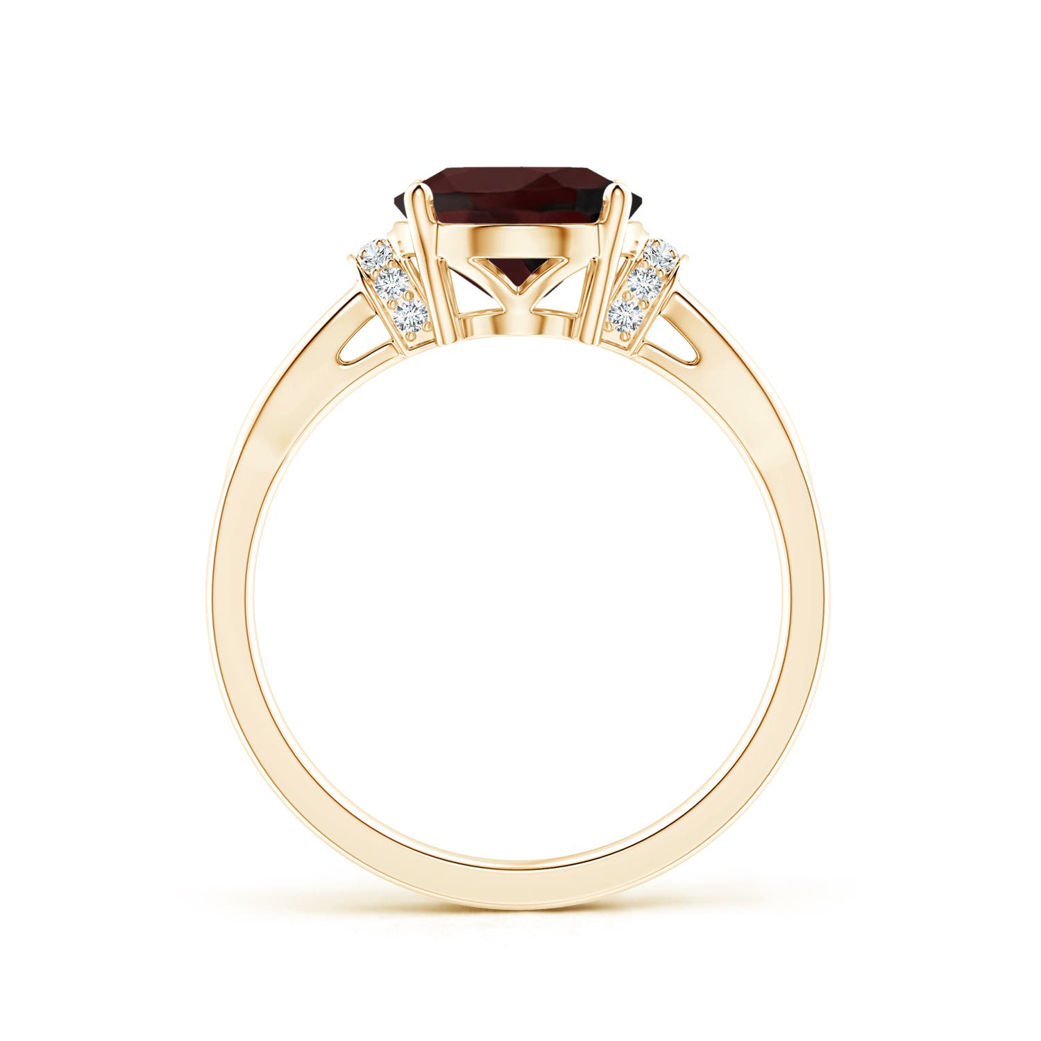 A - Garnet / 3.03 CT / 14 KT Yellow Gold