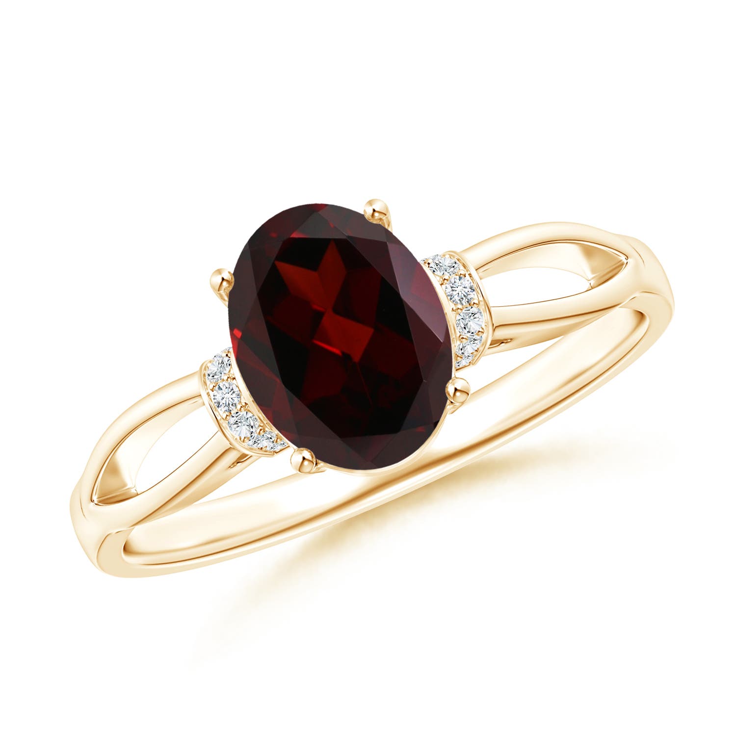 A - Garnet / 1.5 CT / 14 KT Yellow Gold