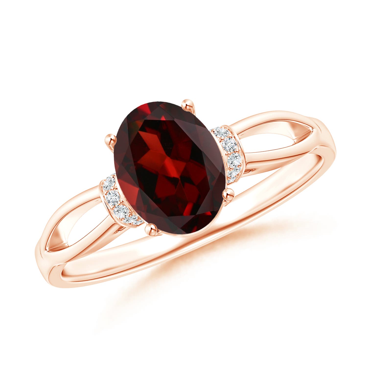 AAA - Garnet / 1.5 CT / 14 KT Rose Gold