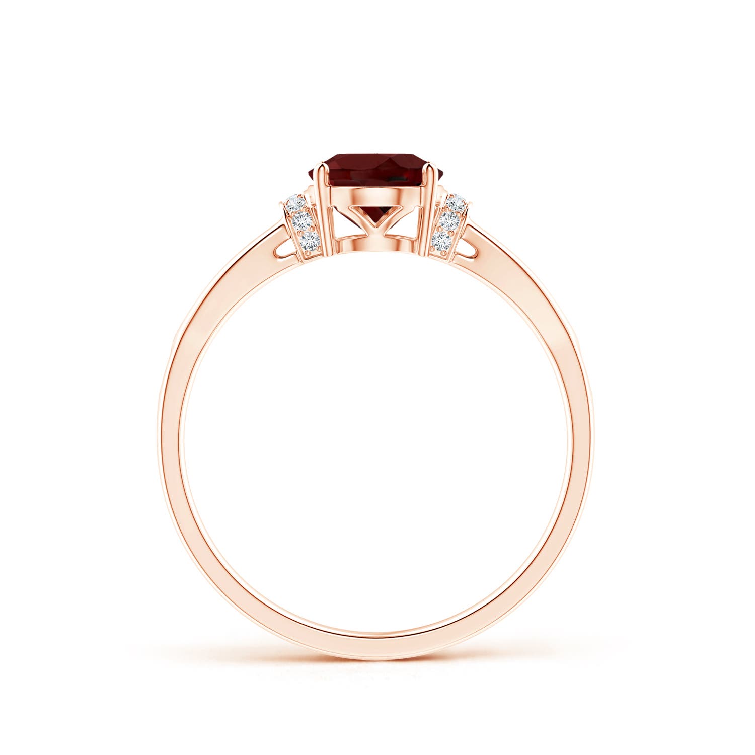 AAA - Garnet / 1.5 CT / 14 KT Rose Gold