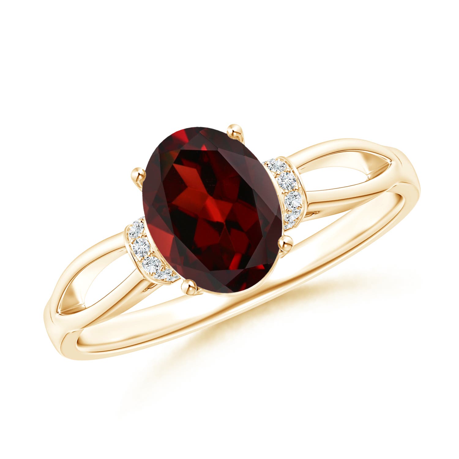 AAA - Garnet / 1.5 CT / 14 KT Yellow Gold