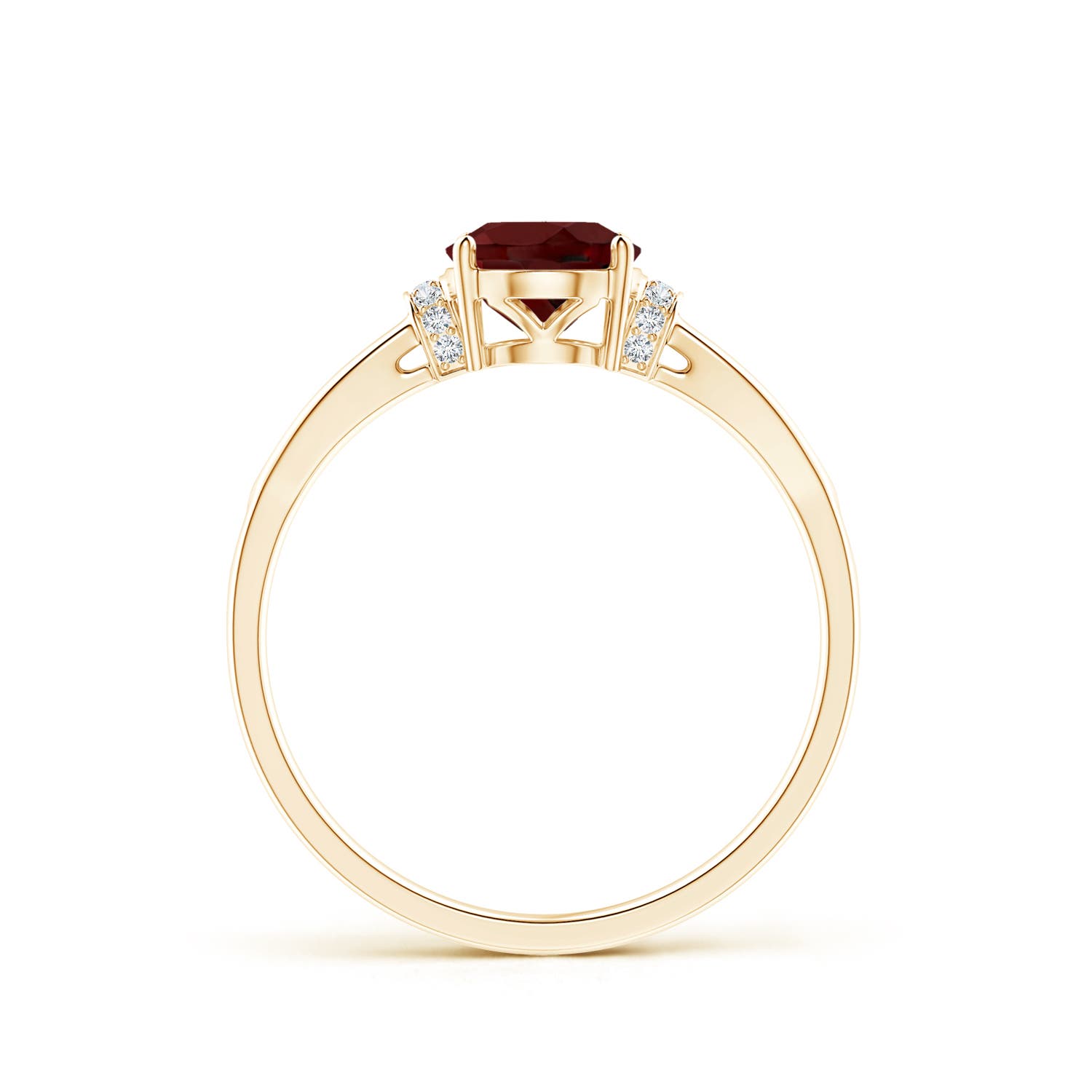 AAA - Garnet / 1.5 CT / 14 KT Yellow Gold