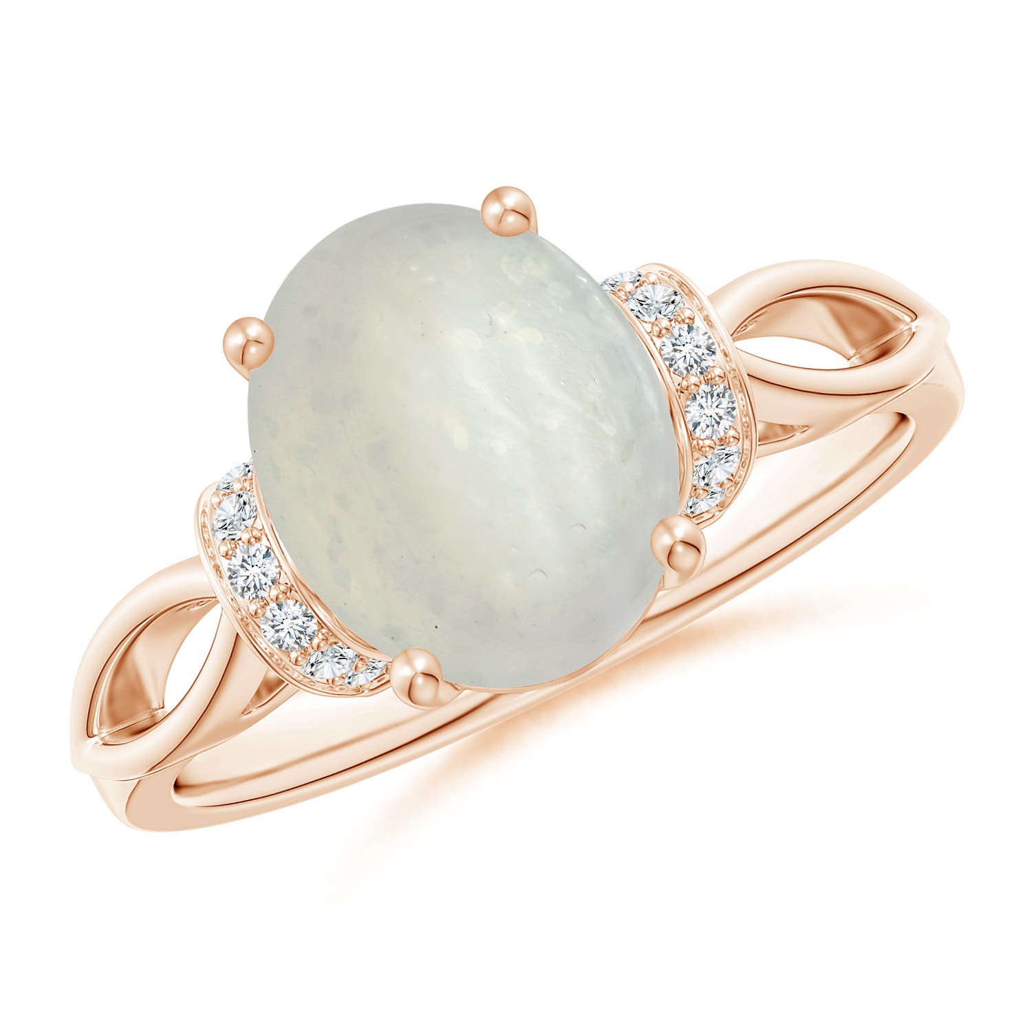 A - Moonstone / 2.58 CT / 14 KT Rose Gold