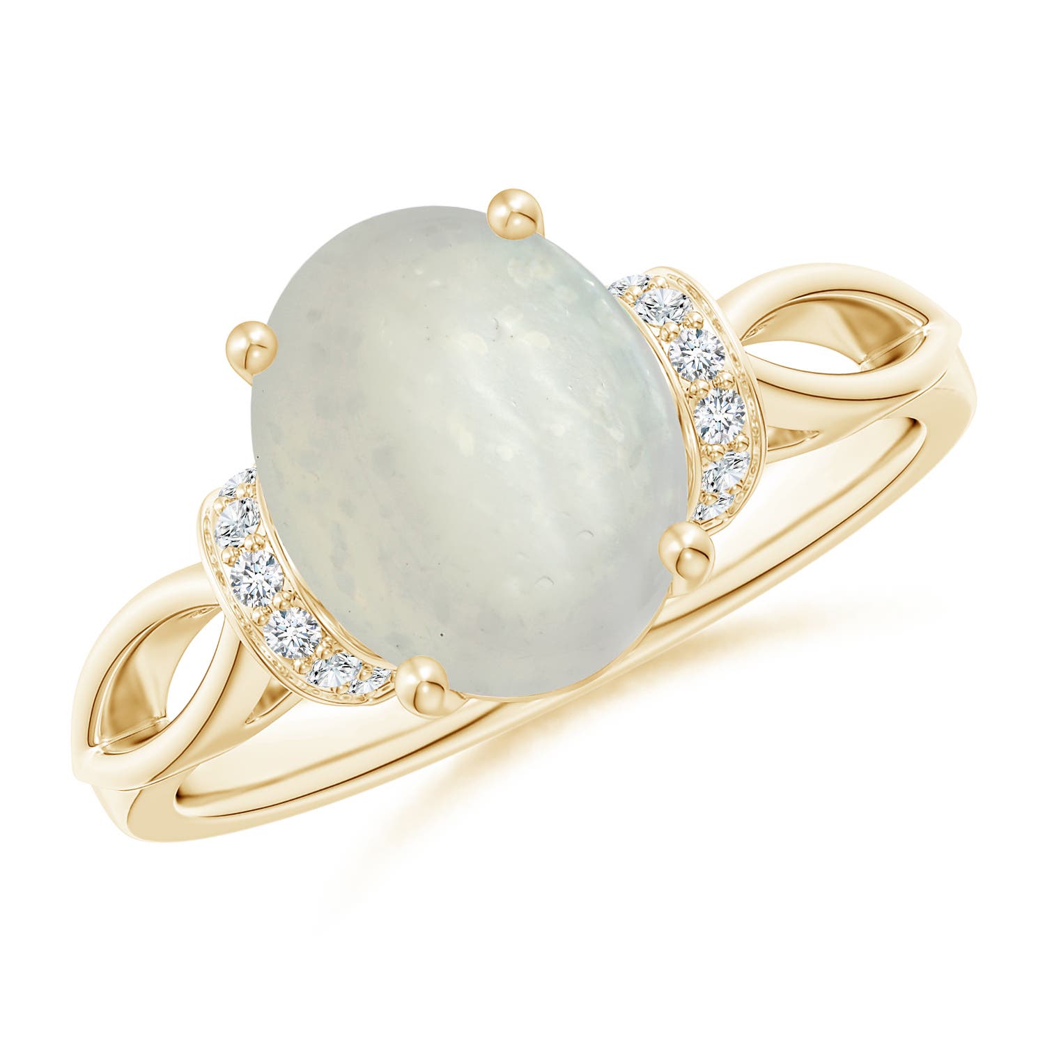 A - Moonstone / 2.58 CT / 14 KT Yellow Gold