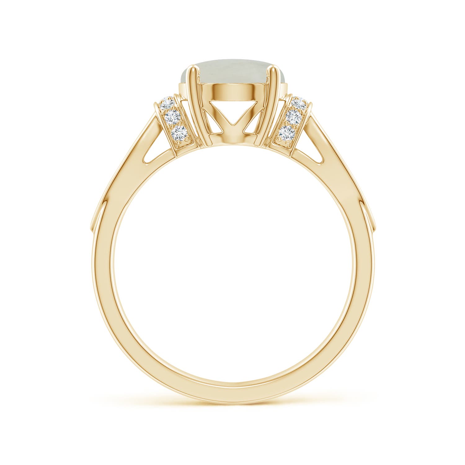 A - Moonstone / 2.58 CT / 14 KT Yellow Gold