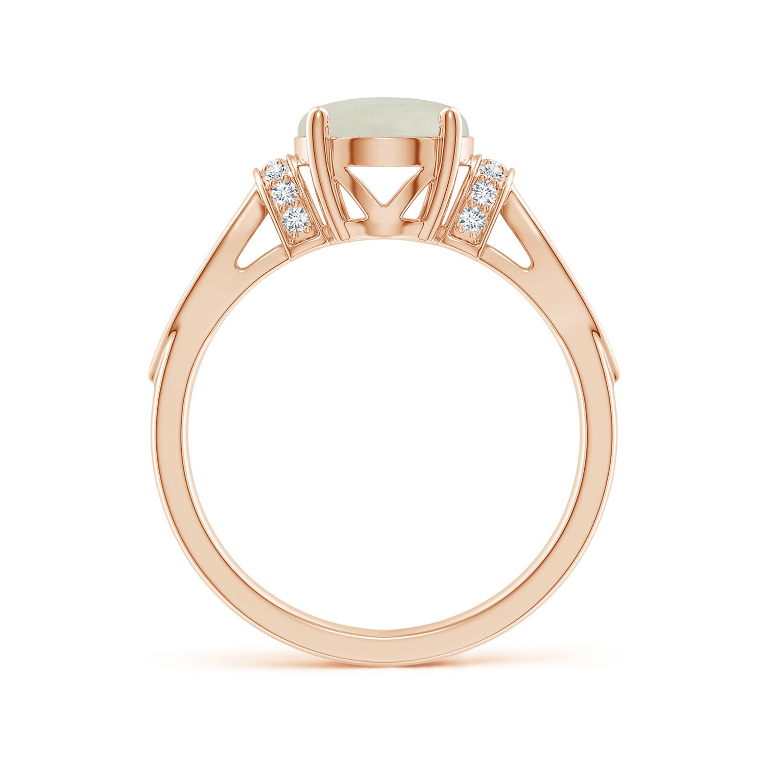 AA - Moonstone / 2.58 CT / 14 KT Rose Gold