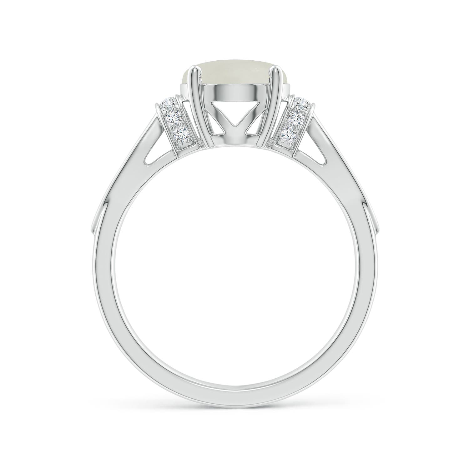 AAA - Moonstone / 2.58 CT / 14 KT White Gold