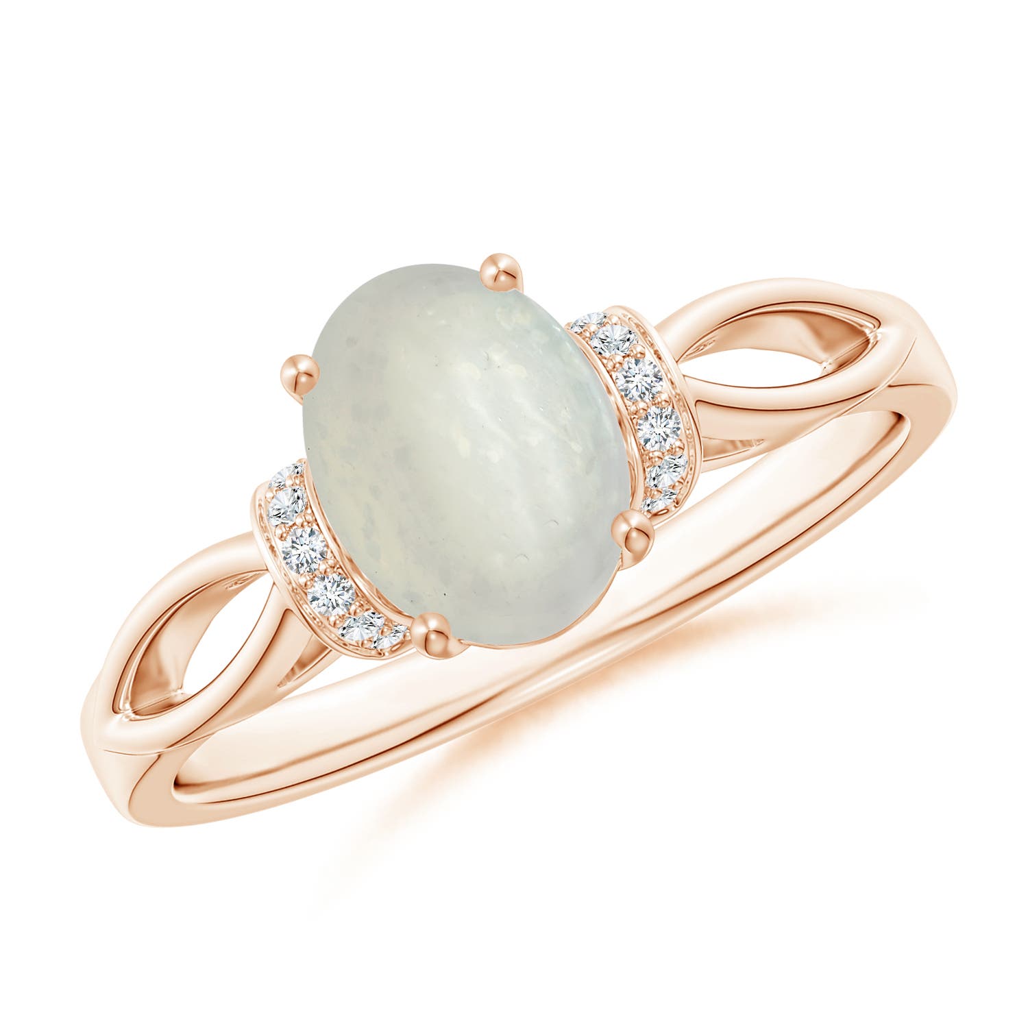 A - Moonstone / 1.14 CT / 14 KT Rose Gold