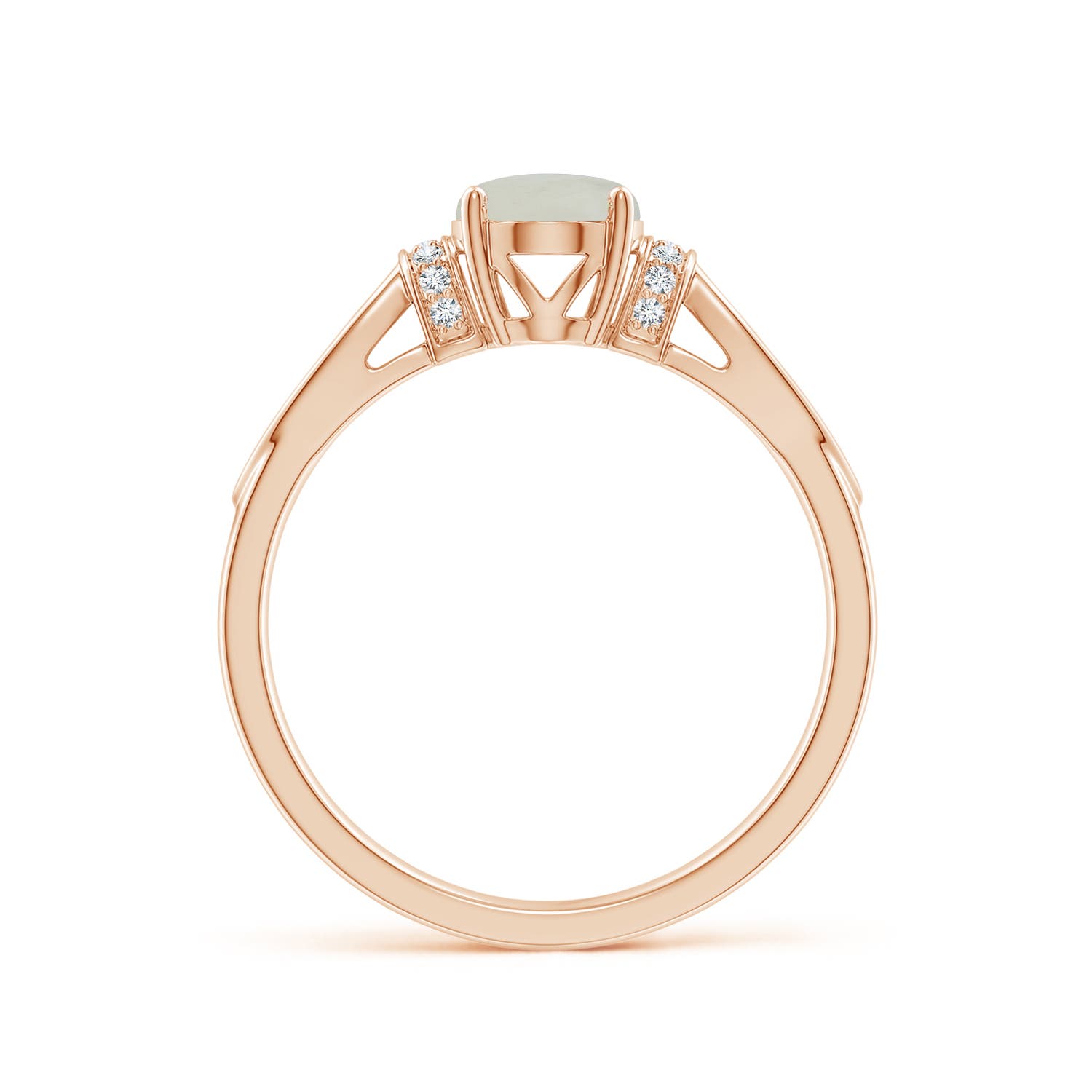 A - Moonstone / 1.14 CT / 14 KT Rose Gold