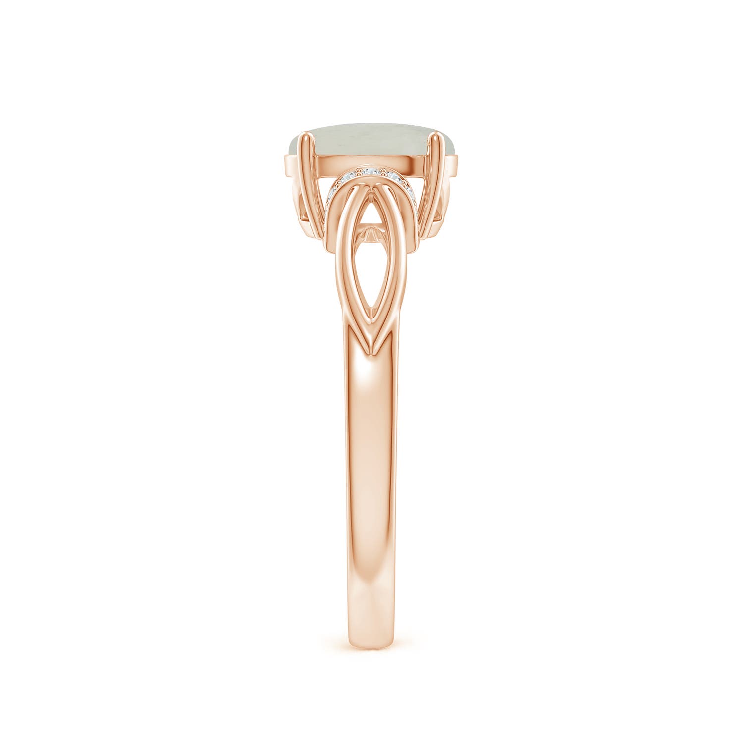 A - Moonstone / 1.14 CT / 14 KT Rose Gold