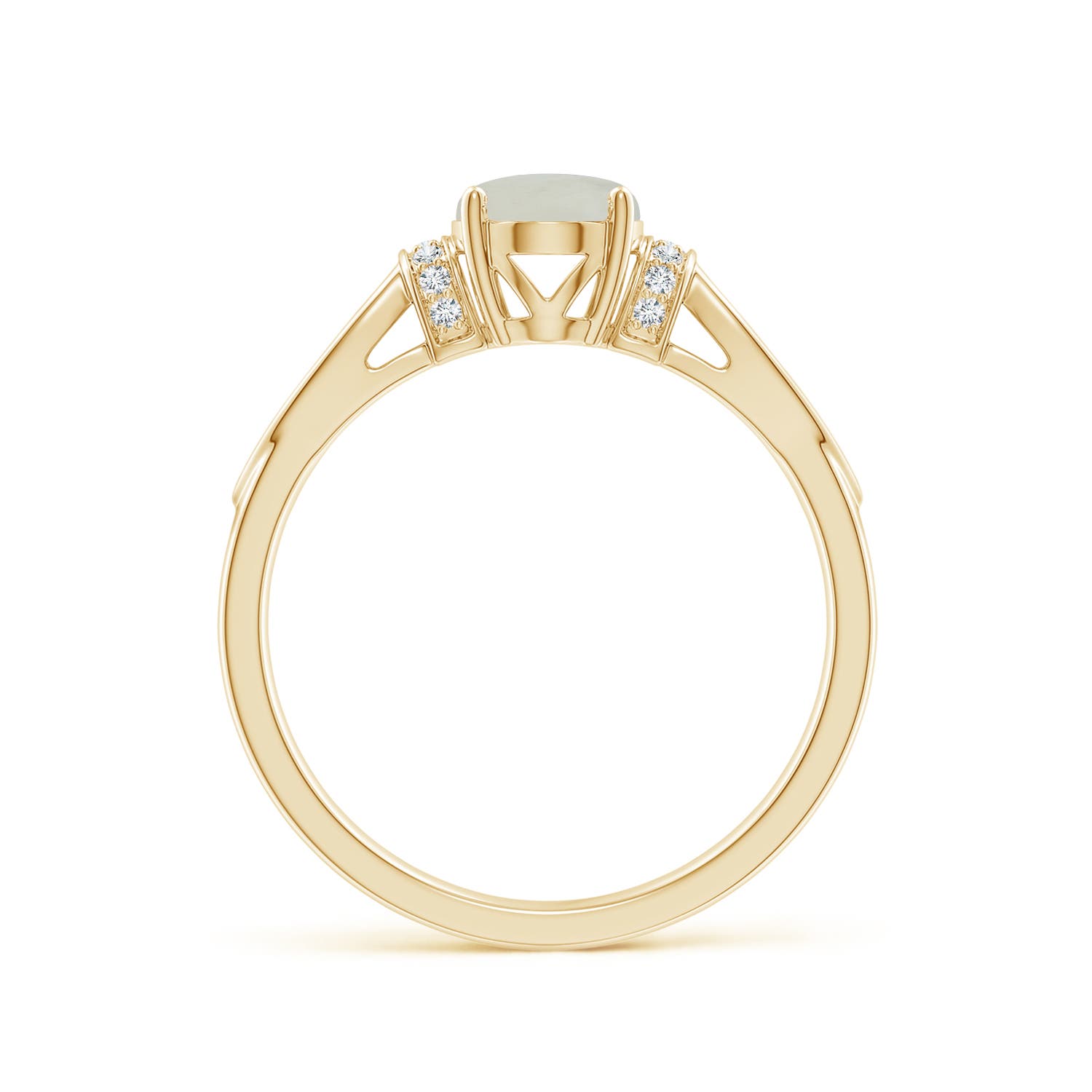 A - Moonstone / 1.14 CT / 14 KT Yellow Gold