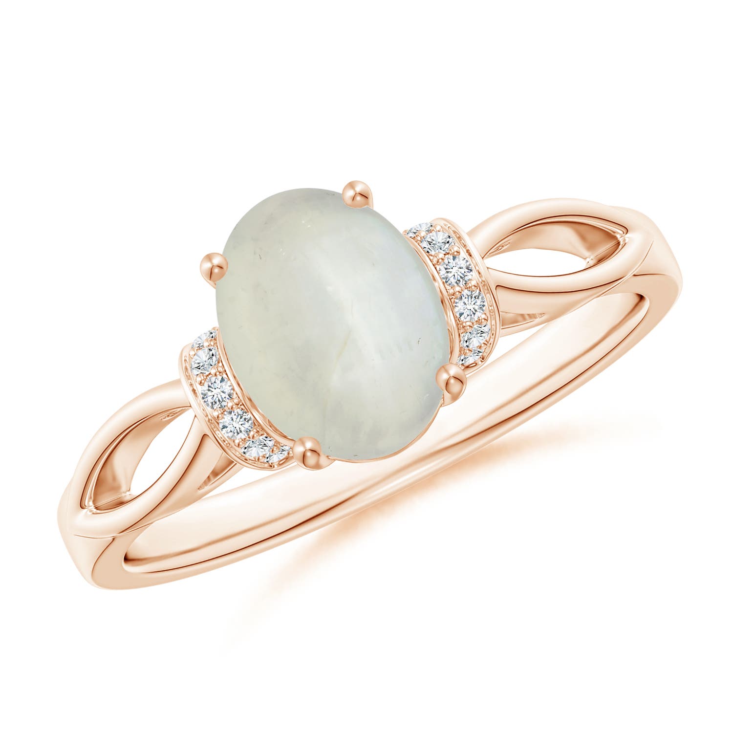 AA - Moonstone / 1.14 CT / 14 KT Rose Gold