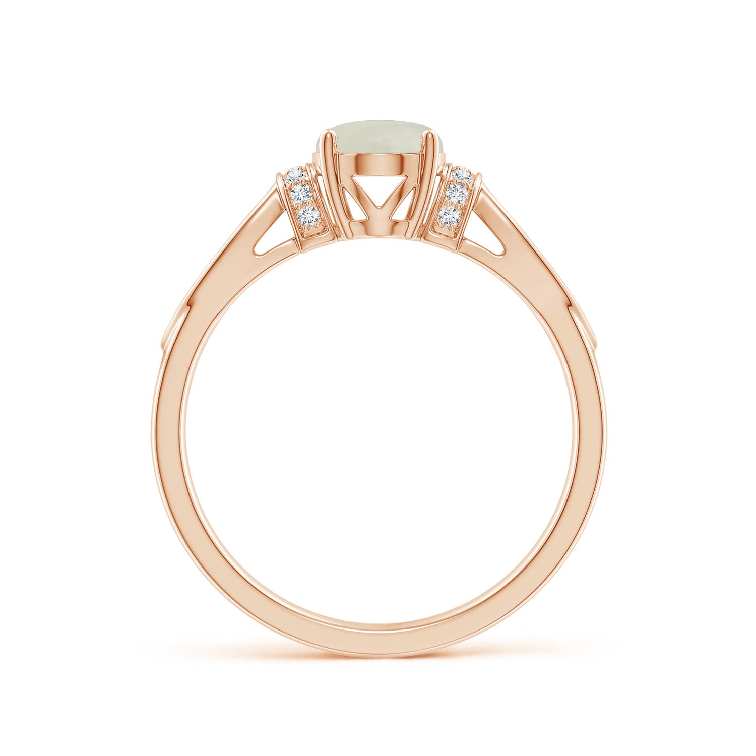 AA - Moonstone / 1.14 CT / 14 KT Rose Gold