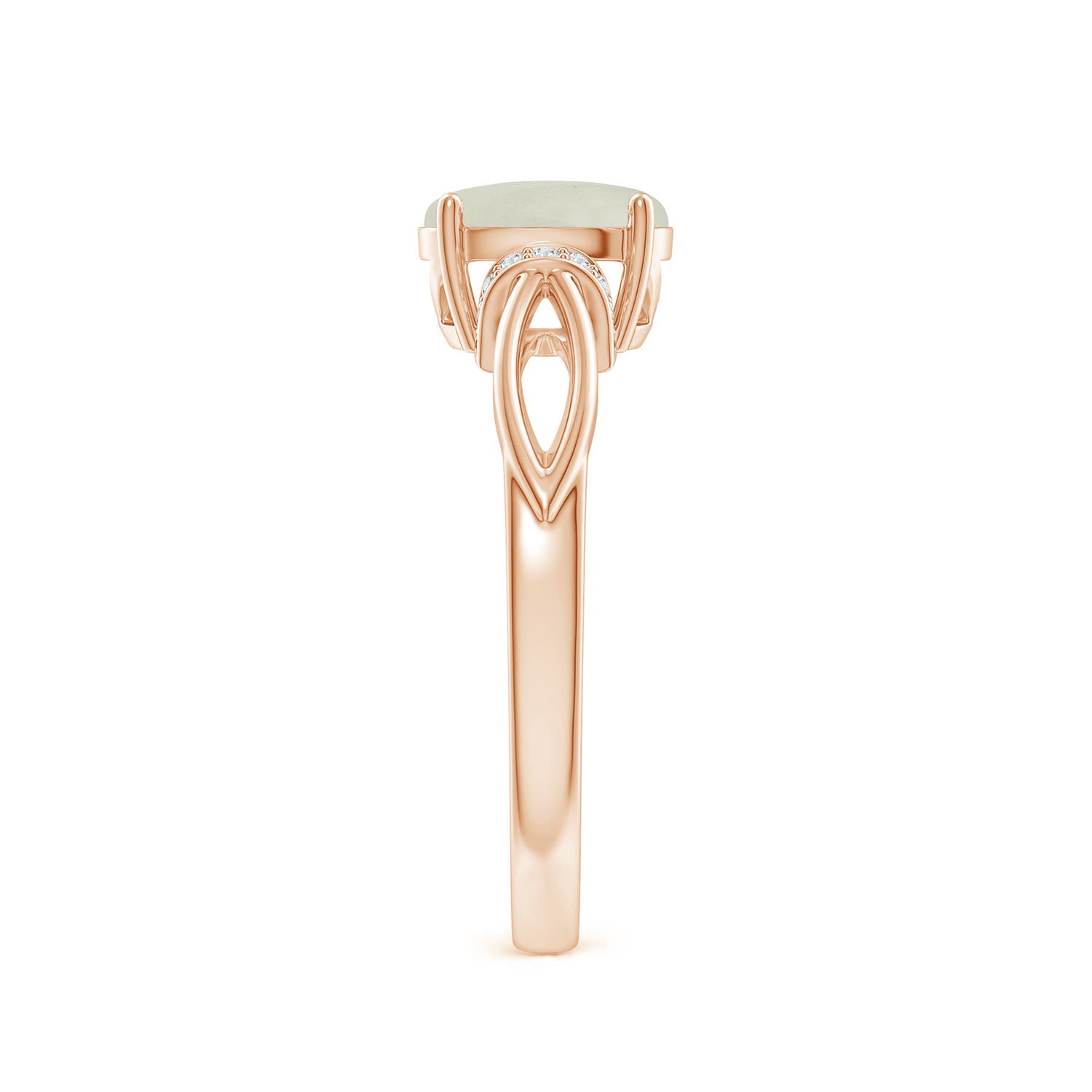 AA - Moonstone / 1.14 CT / 14 KT Rose Gold