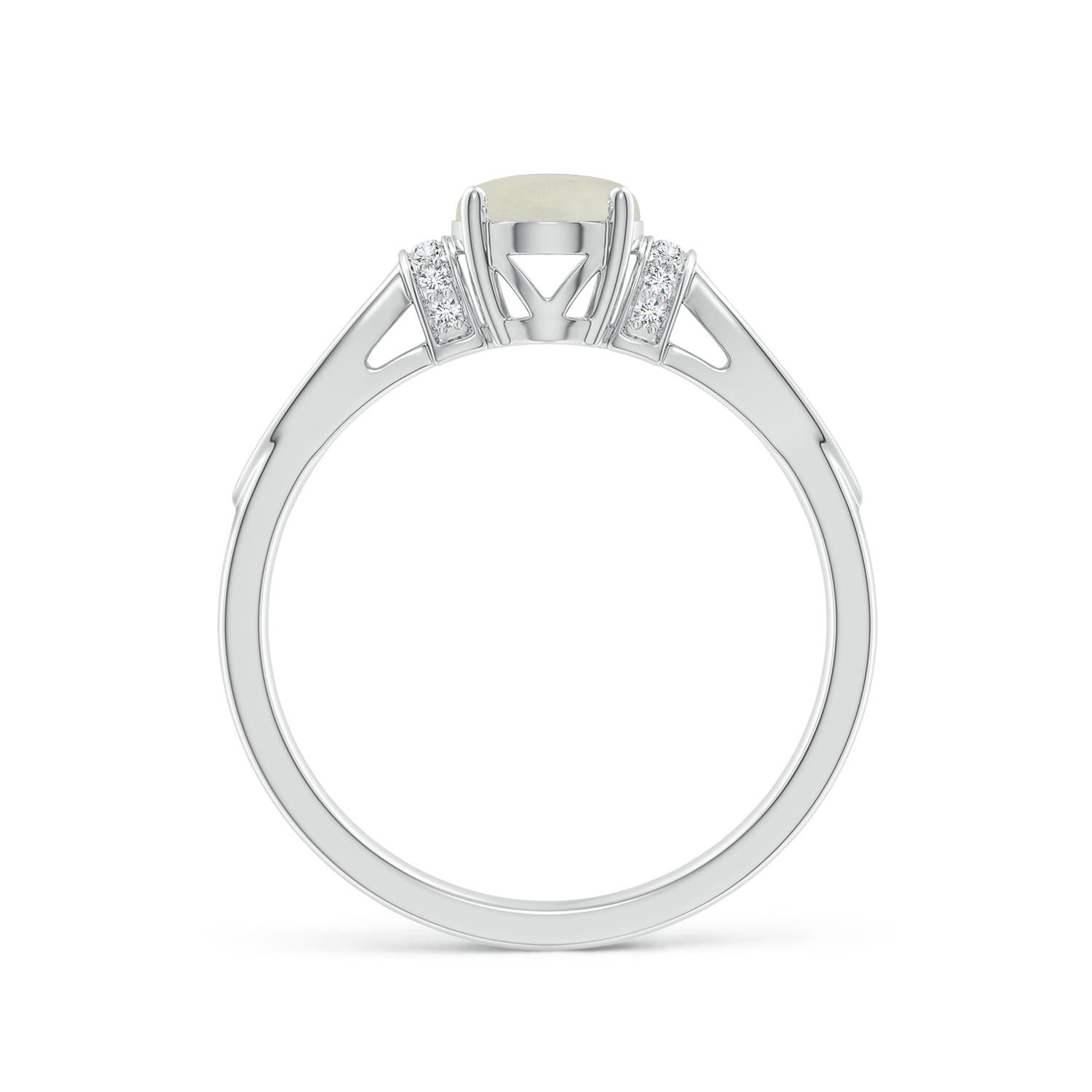 AA - Moonstone / 1.14 CT / 14 KT White Gold