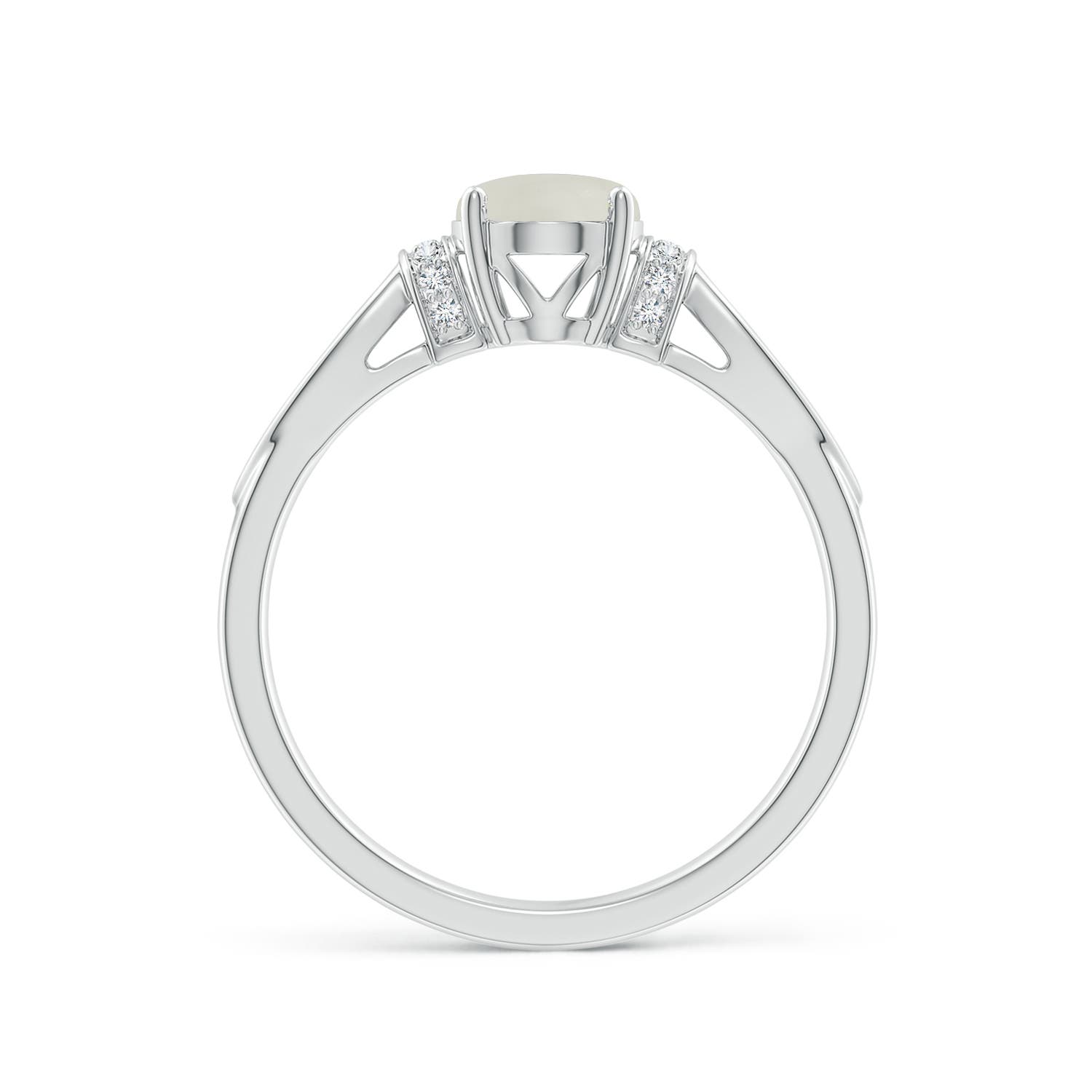 AAA - Moonstone / 1.14 CT / 14 KT White Gold