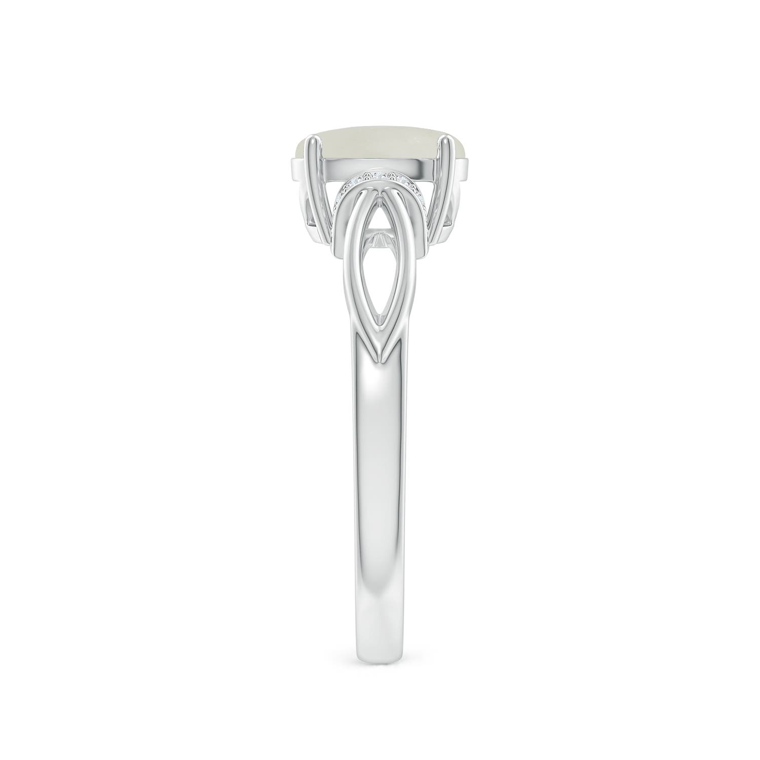 AAA - Moonstone / 1.14 CT / 14 KT White Gold