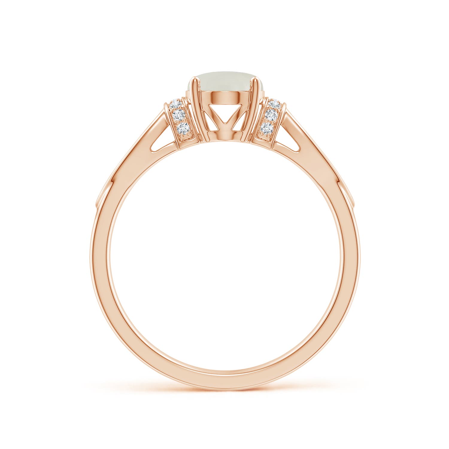 AAAA - Moonstone / 1.14 CT / 14 KT Rose Gold