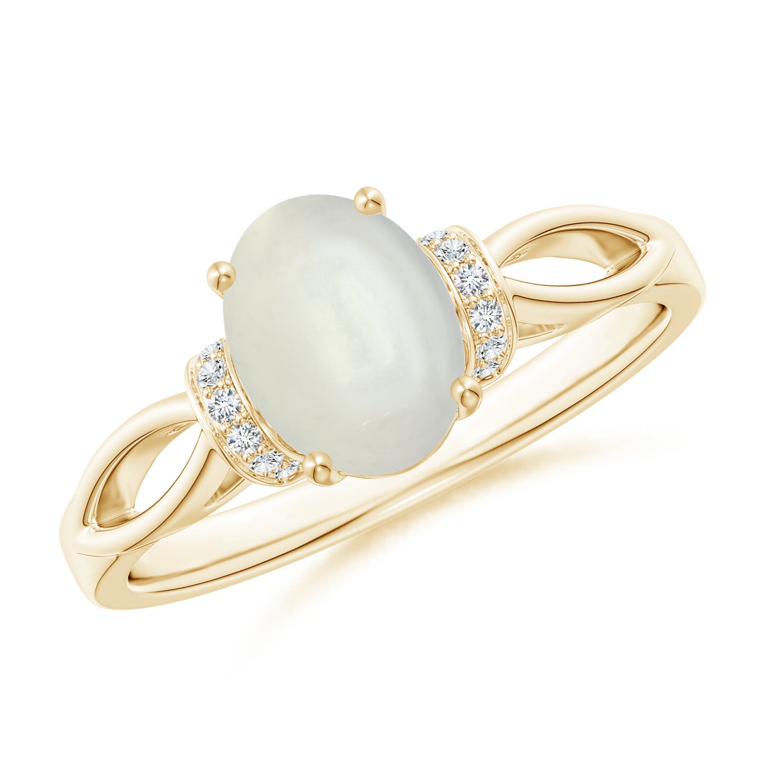 AAAA - Moonstone / 1.14 CT / 14 KT Yellow Gold