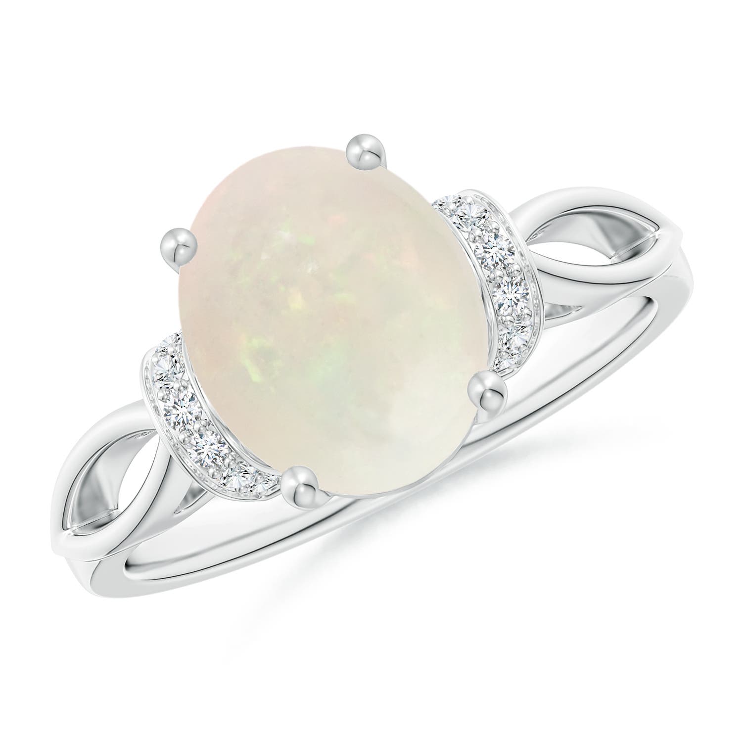 A - Opal / 1.53 CT / 14 KT White Gold