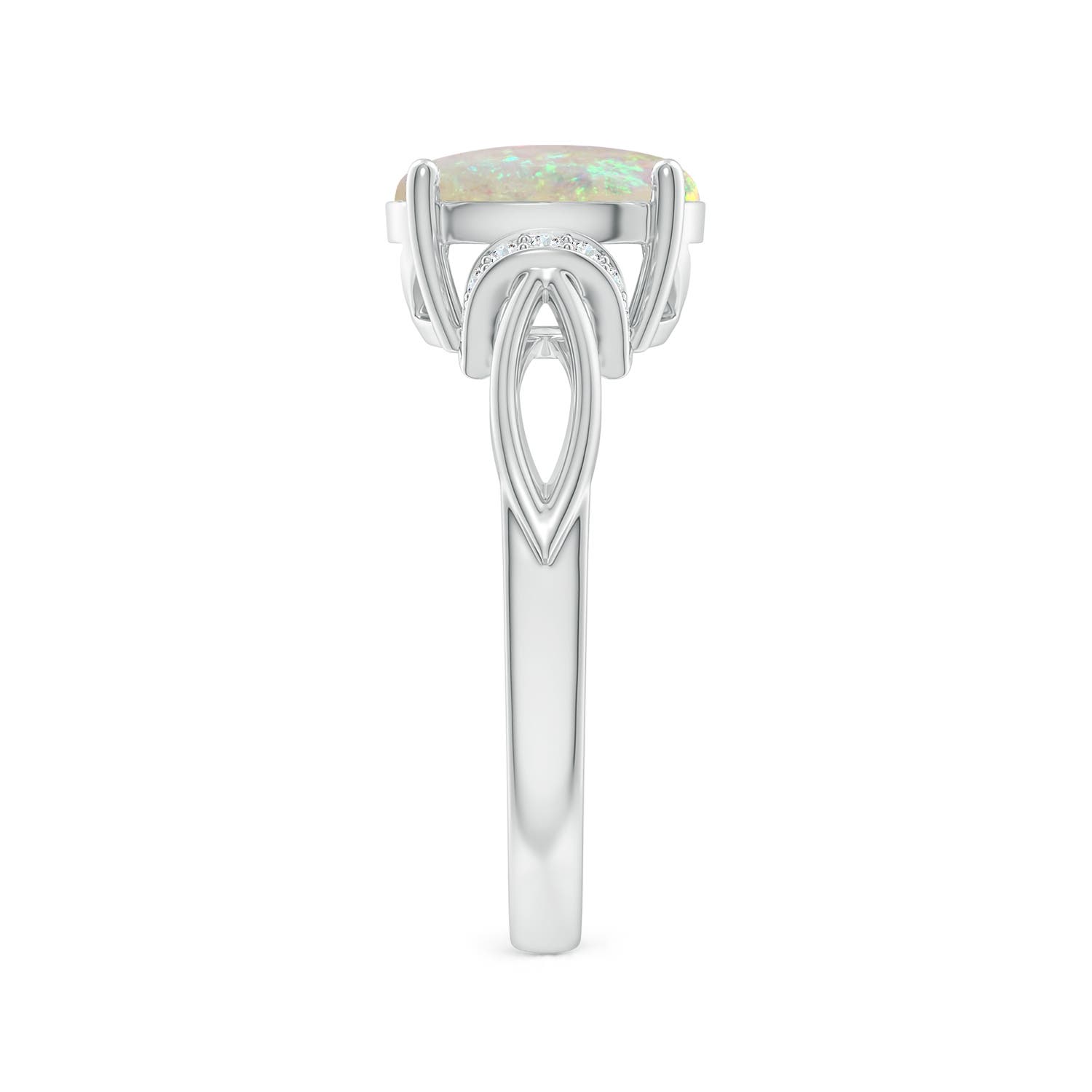 AAA - Opal / 1.53 CT / 14 KT White Gold