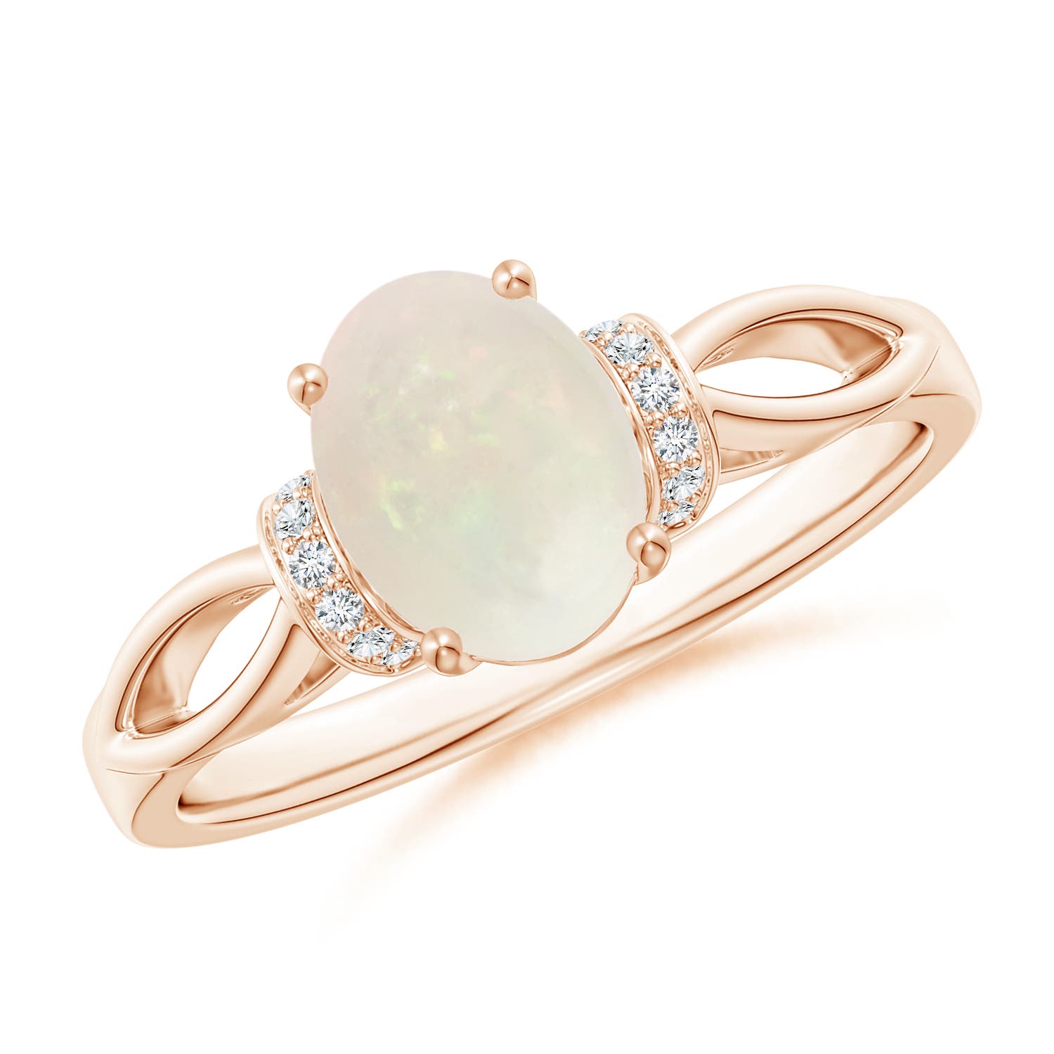 A - Opal / 0.84 CT / 14 KT Rose Gold