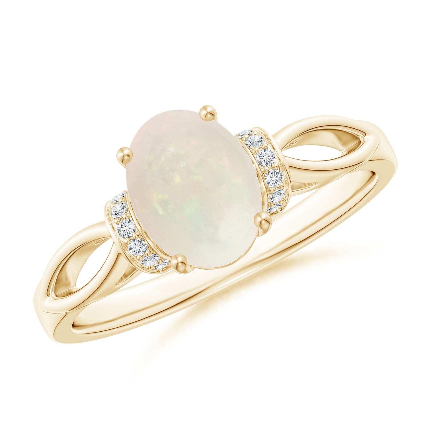 A - Opal / 0.84 CT / 14 KT Yellow Gold