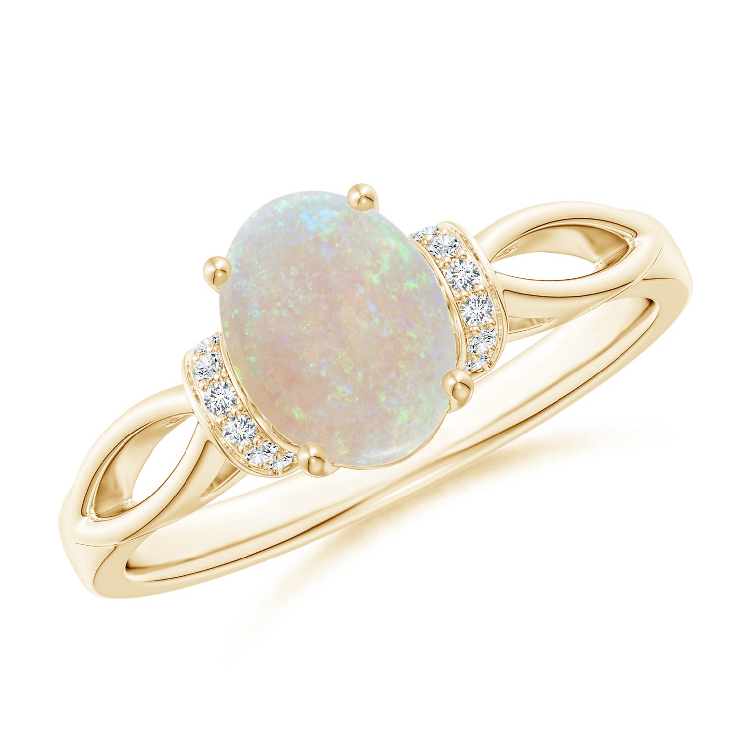 AA - Opal / 0.84 CT / 14 KT Yellow Gold