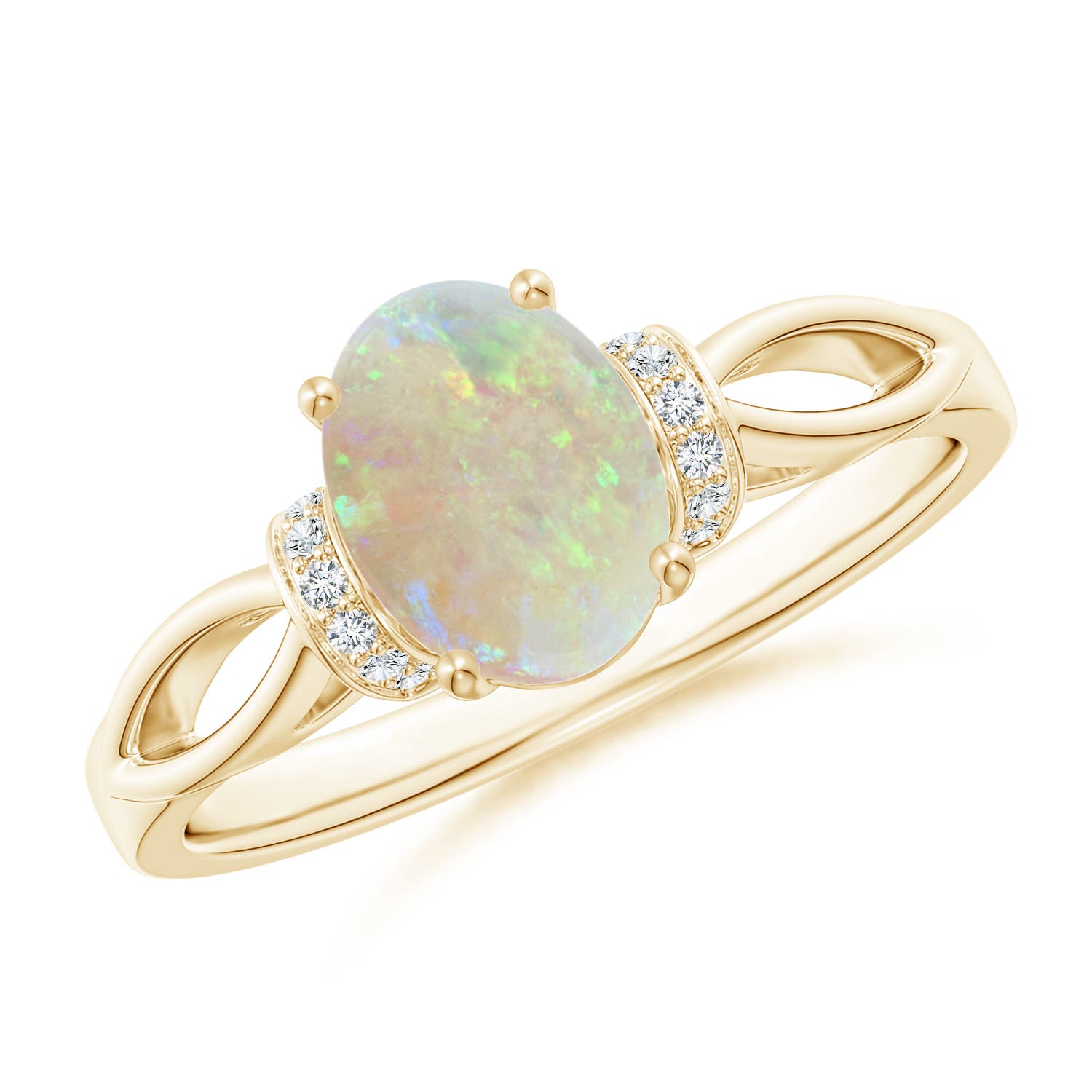 AAA - Opal / 0.84 CT / 14 KT Yellow Gold