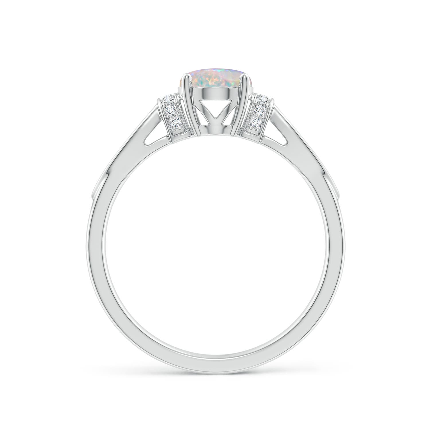 AAAA - Opal / 0.84 CT / 14 KT White Gold