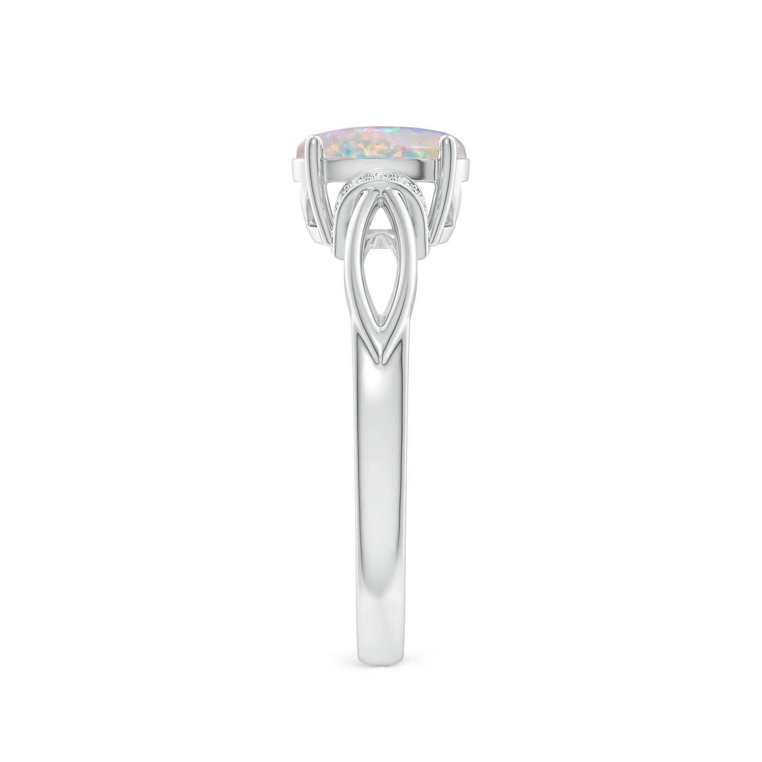 AAAA - Opal / 0.84 CT / 14 KT White Gold