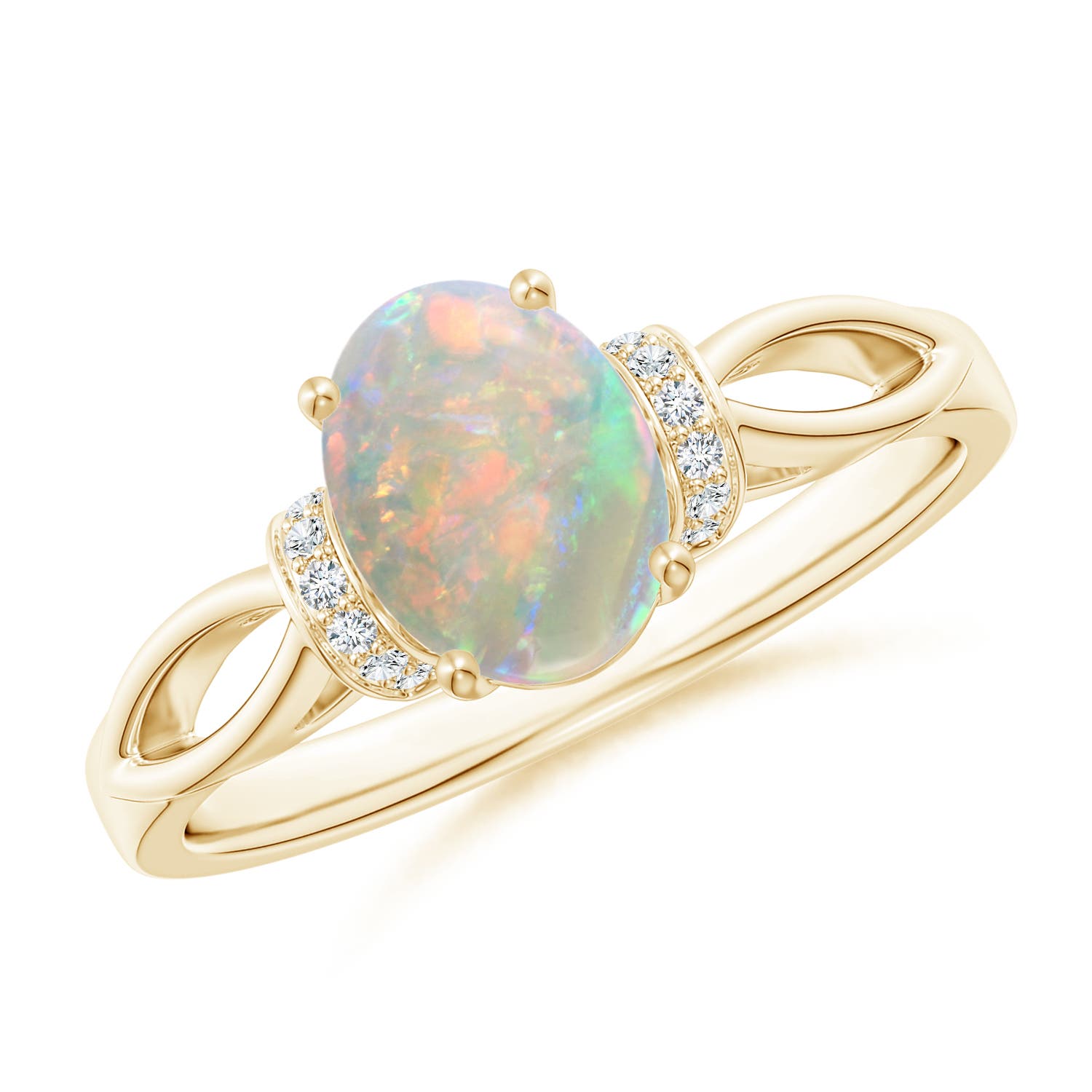 AAAA - Opal / 0.84 CT / 14 KT Yellow Gold