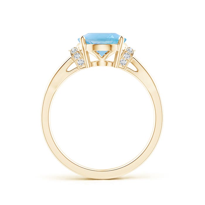 A - Swiss Blue Topaz / 3.33 CT / 14 KT Yellow Gold